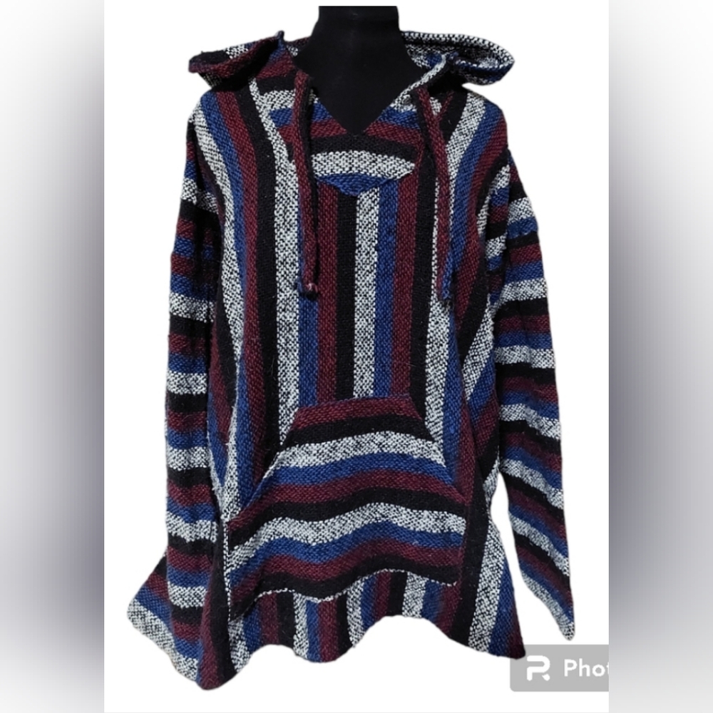 Baja Surfer Beach Hoodie With Kangaroo Pocket- Size XL